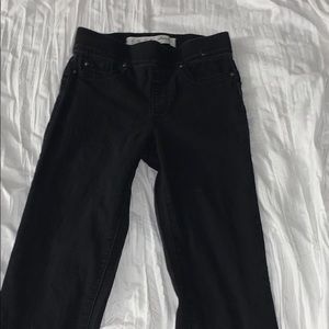 Black, Unripped Skinny Jeans